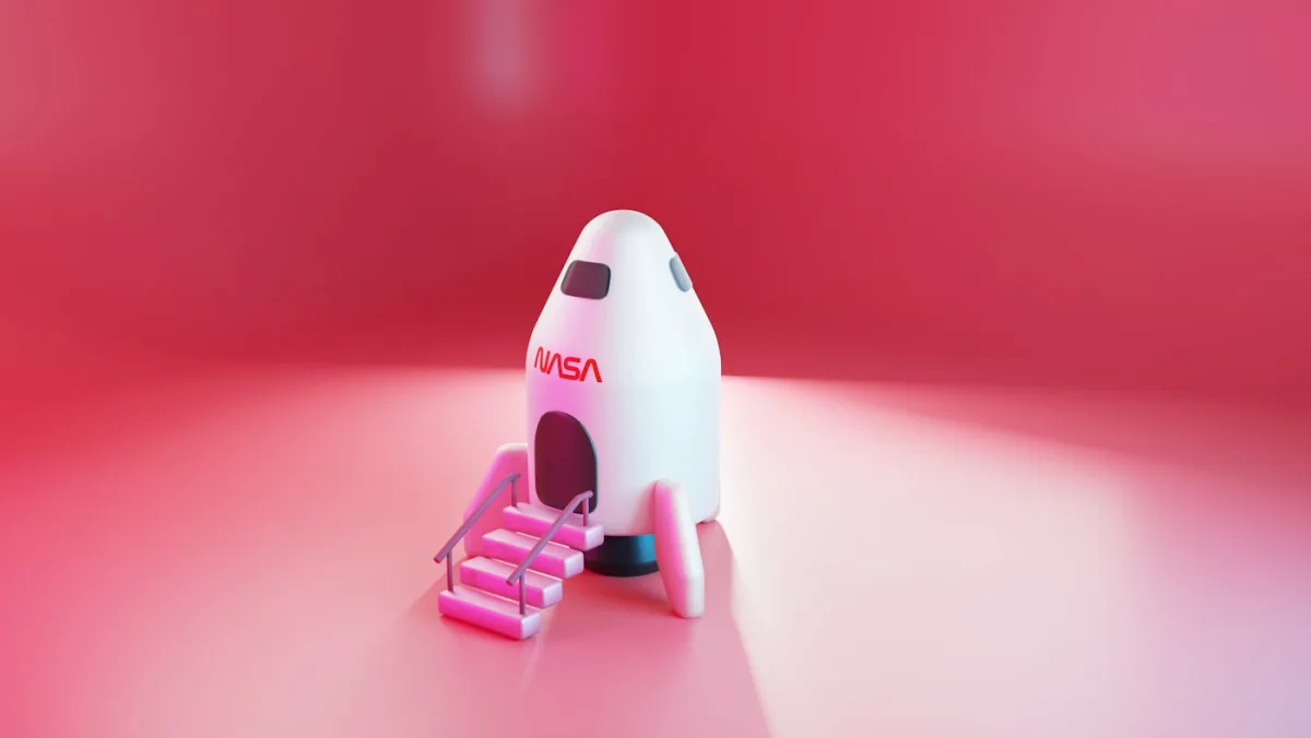 Toy rocket on a pink floor — campaigns going live